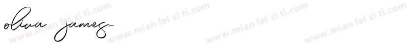 oliva james字体转换